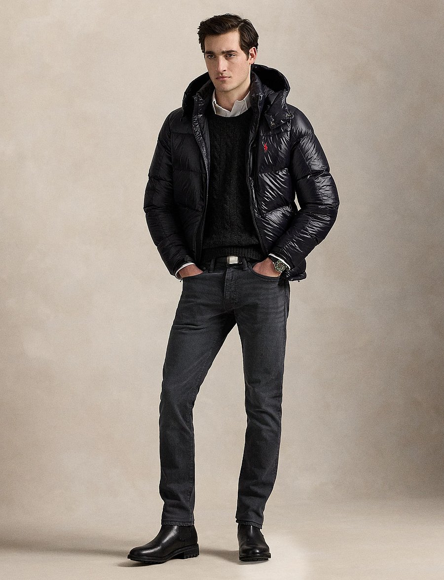 Polo Ralph Lauren - The Gorham Glossed Down Jacket - forede jakker - polo black glossy - 0