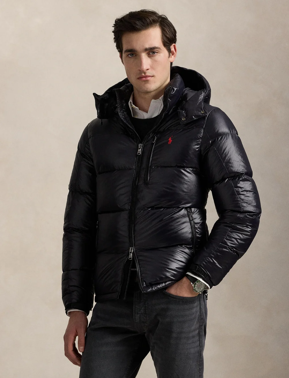 Polo Ralph Lauren - The Gorham Glossed Down Jacket - gefütterte jacken - polo black glossy - 3