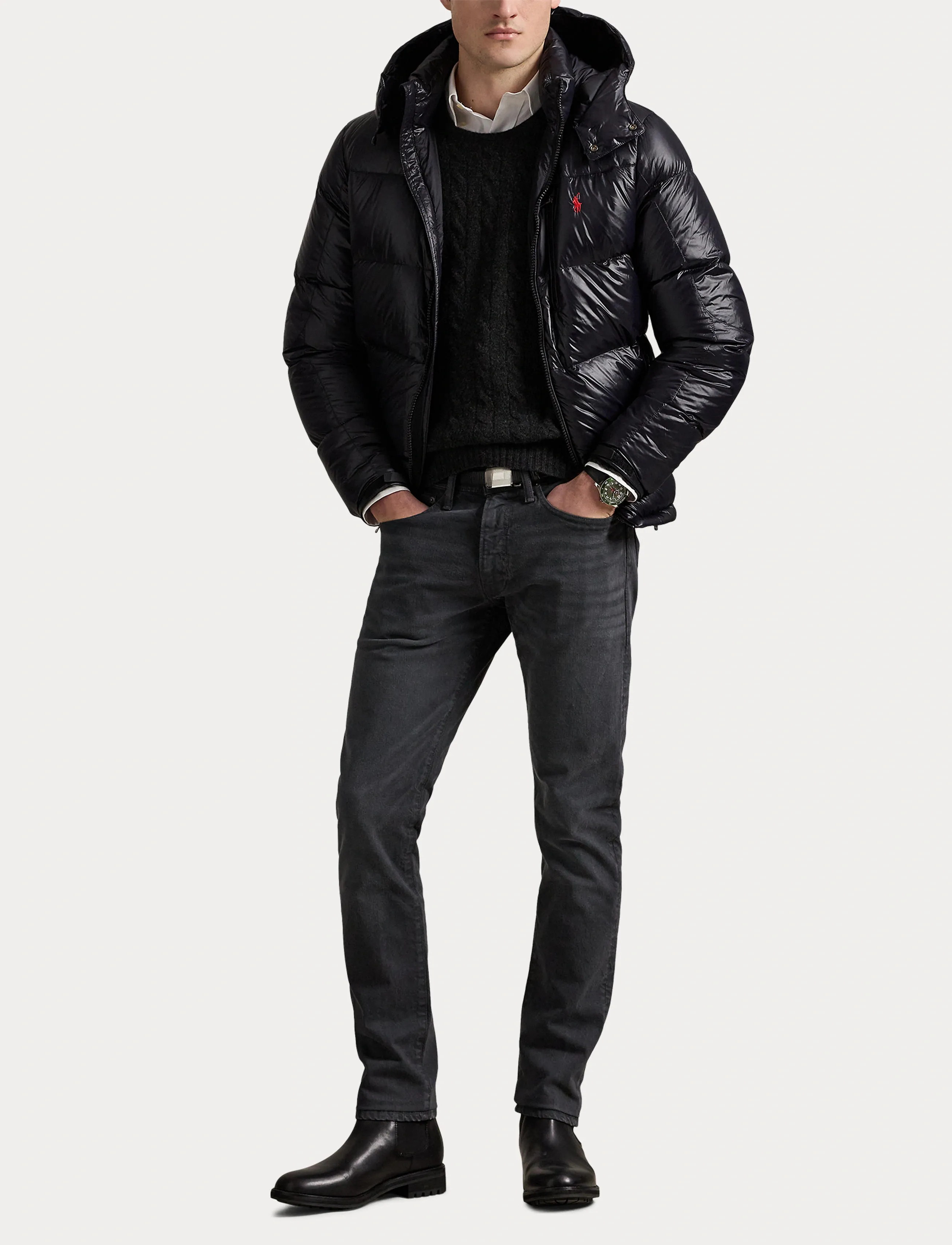 Polo Ralph Lauren - RECYCLED POLYESTER-INS-BOM - vinterjakker - polo black glossy - 4