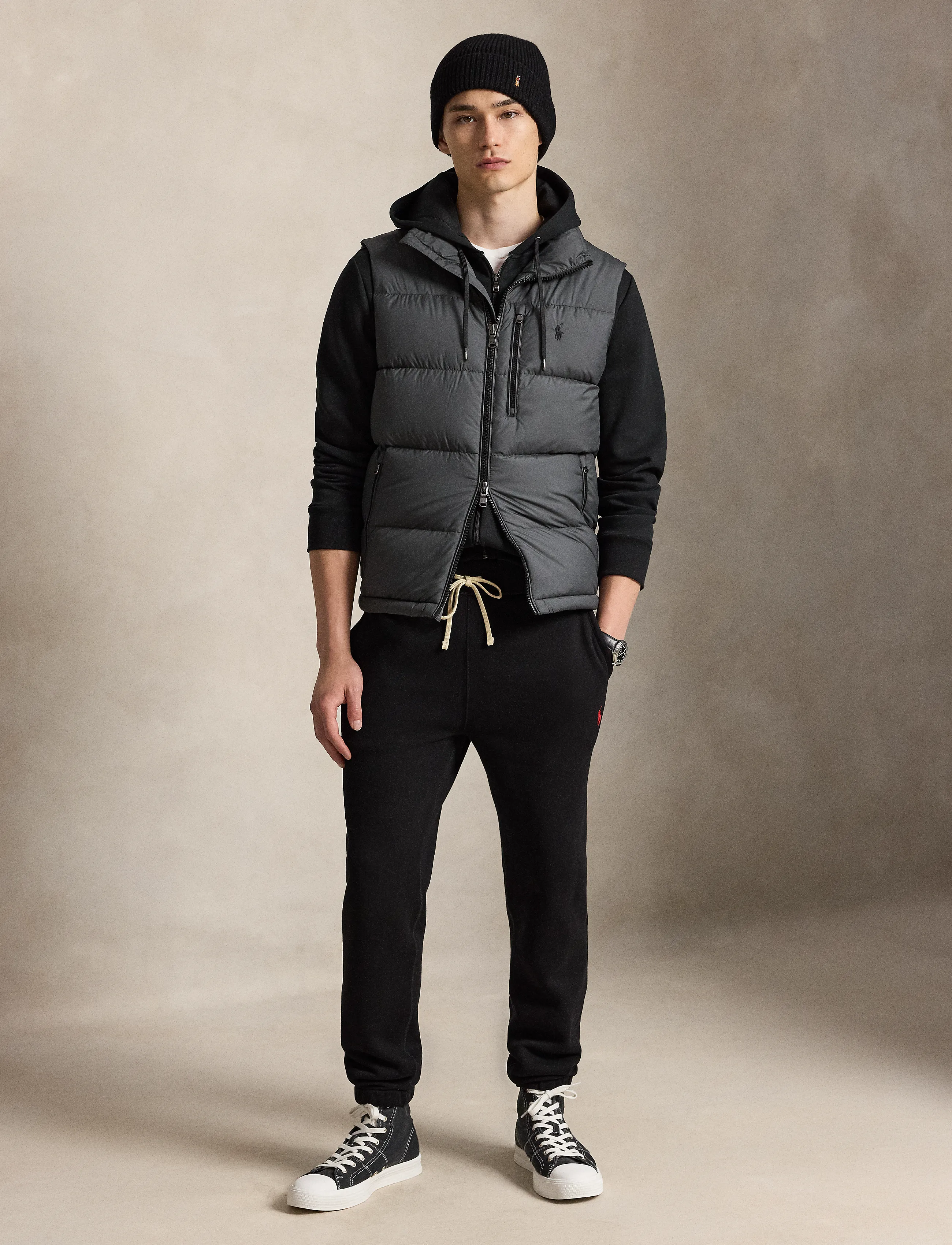 Polo Ralph Lauren The Gorham Down Vest - Ytterkläder - CHARCOAL GREY / grey