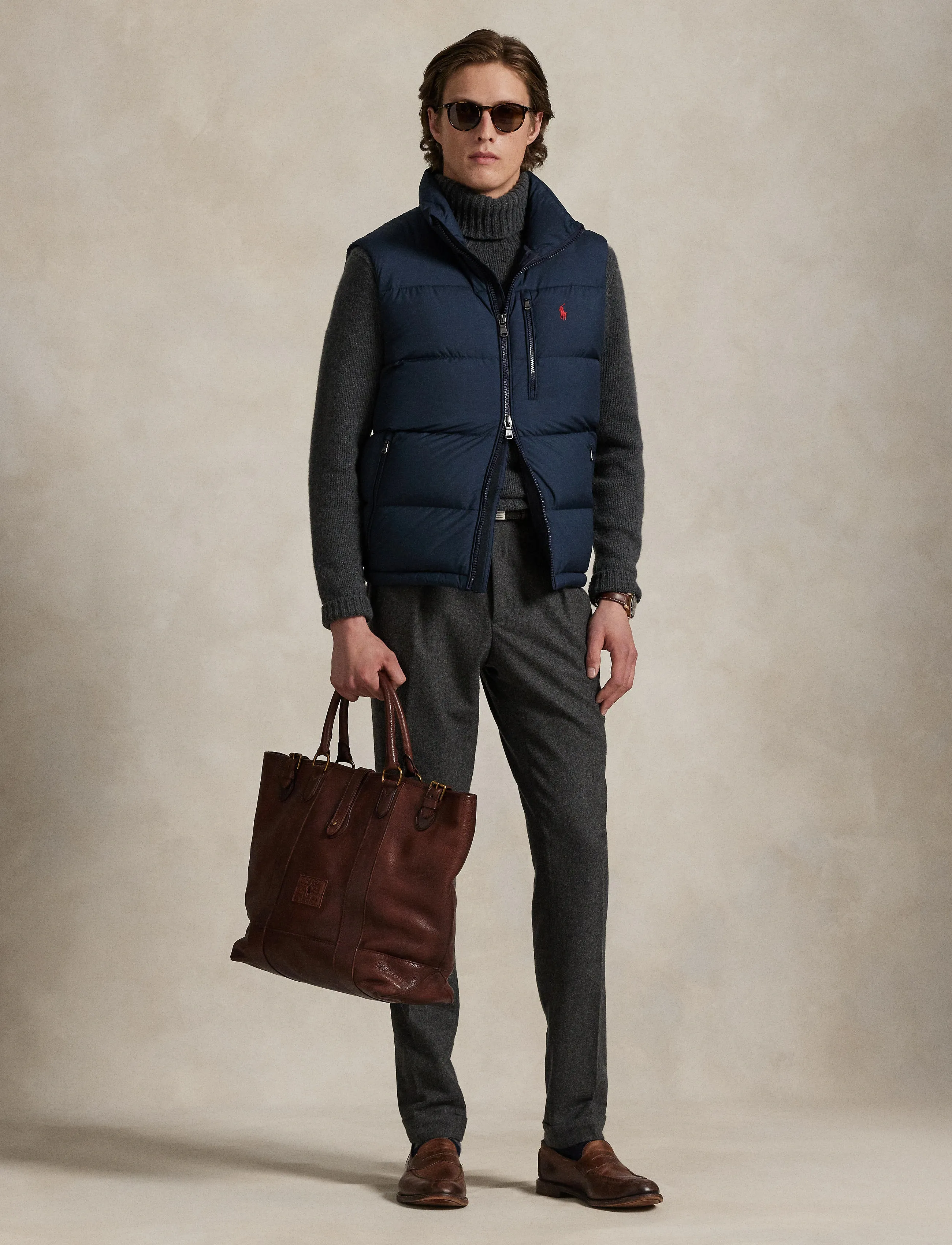 Polo Ralph Lauren The Gorham Down Vest, L, Designer, Marineblau - Westen, Männerswear