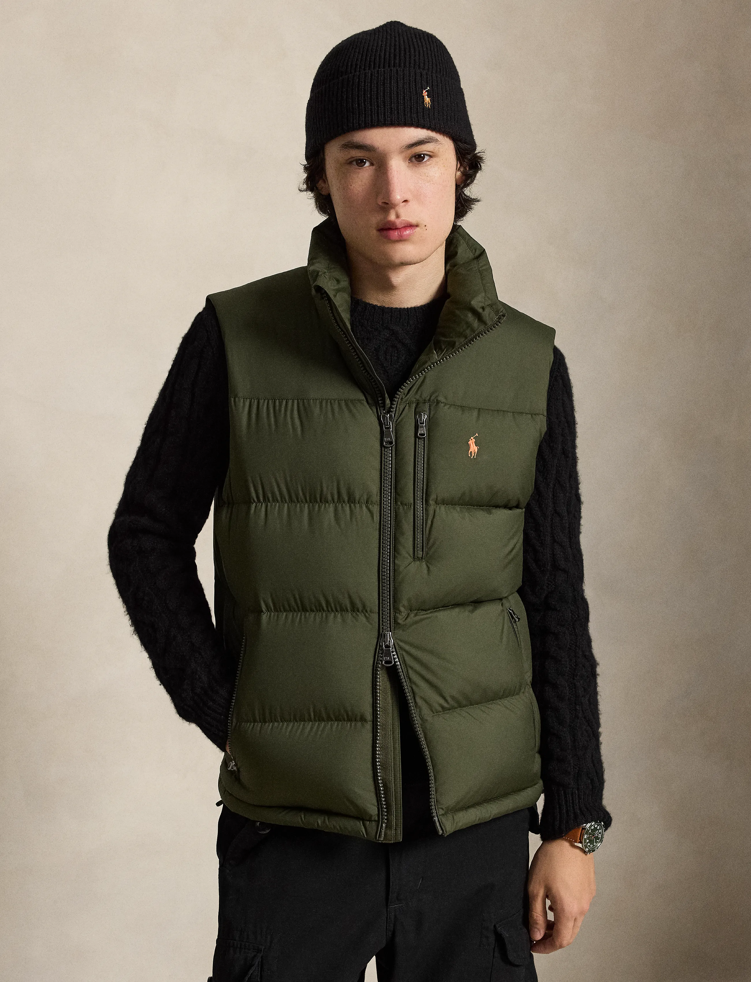 Polo Ralph Lauren - RECYCLED POLYESTER-INS-VST - västar - company olive - 5