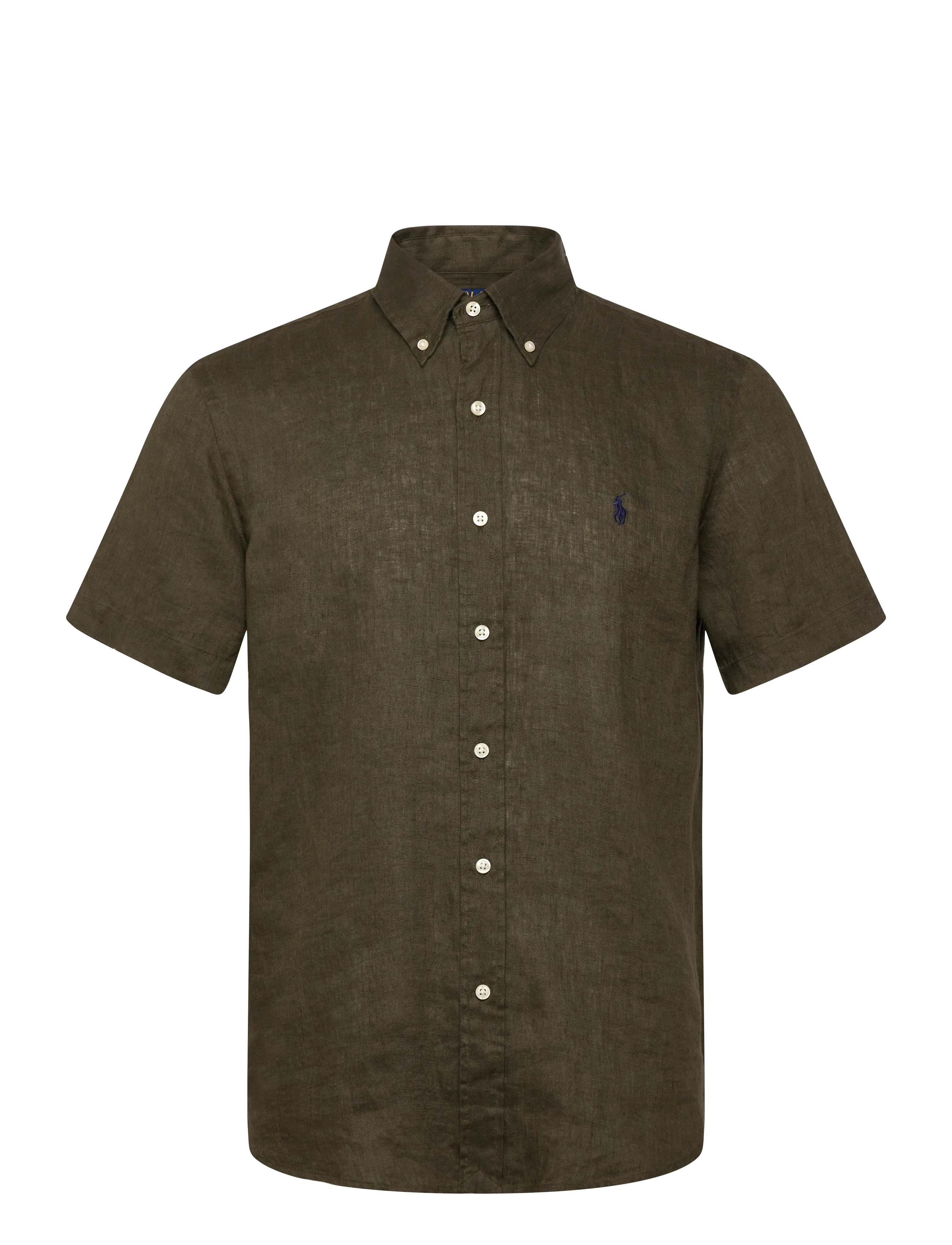 POLO RALPH LAUREN Custom Fit Linen Shirt Khaki - M - Herren