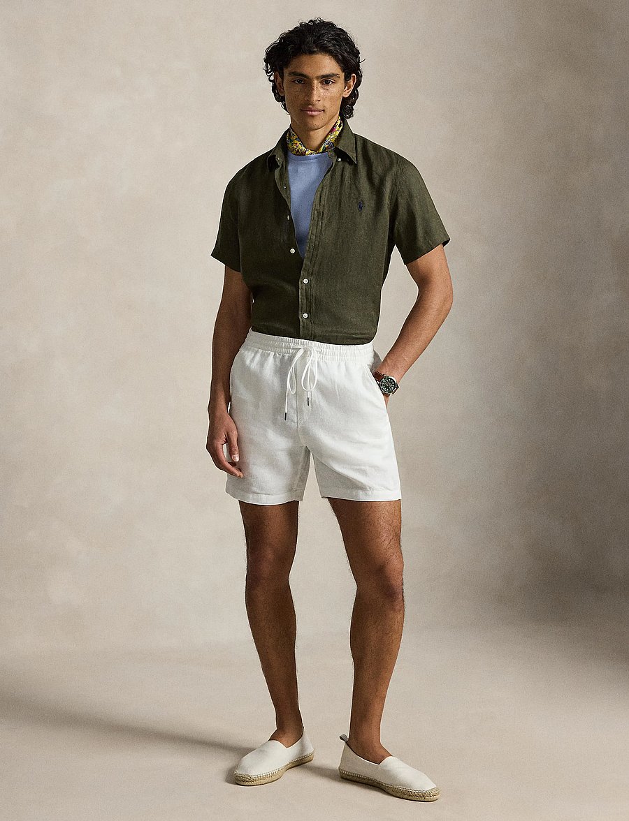 Polo Ralph Lauren - Custom Fit Linen Shirt - leinenhemden - armadillo - 5