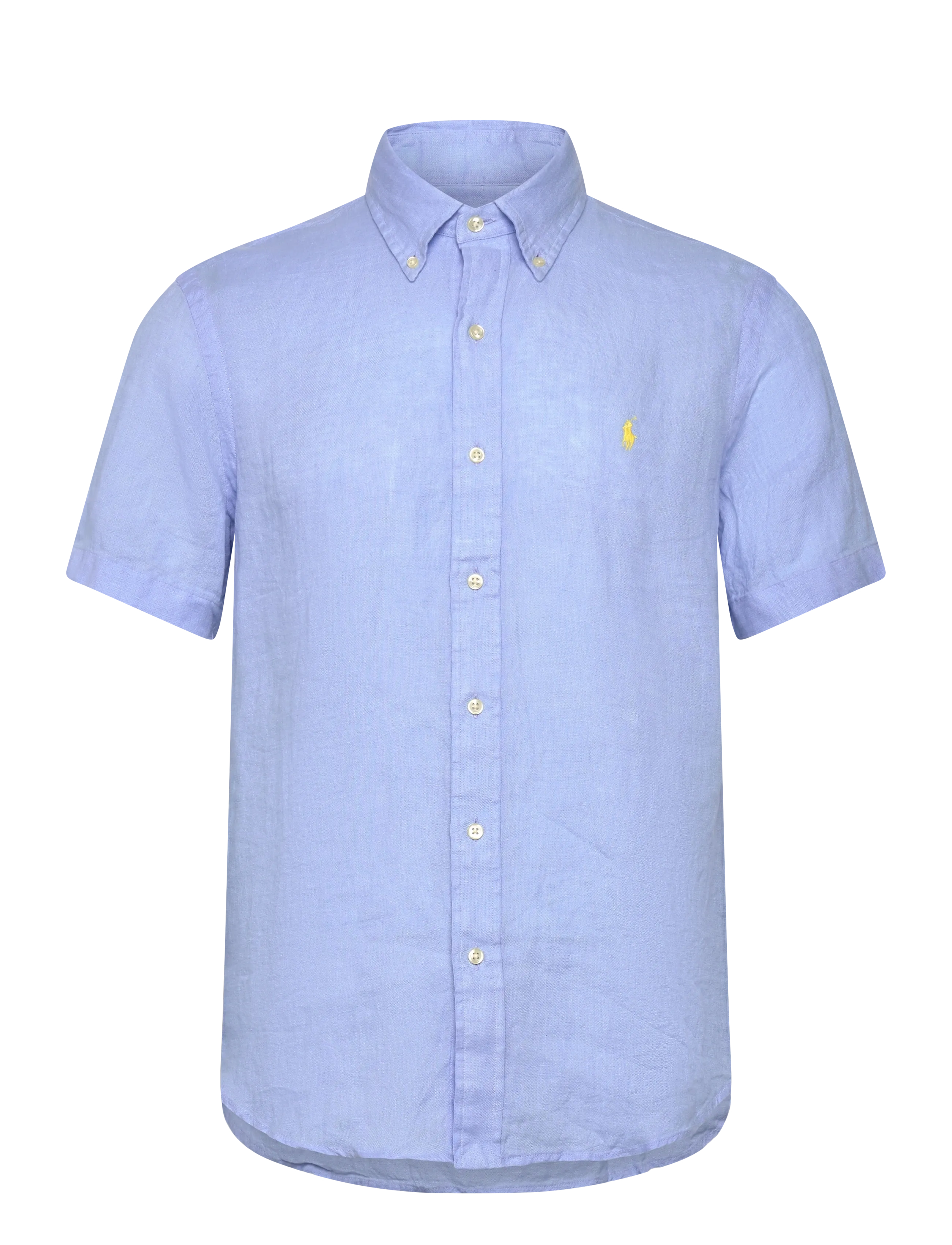 POLO RALPH LAUREN Custom Fit Linen Shirt Blau - L - Herren