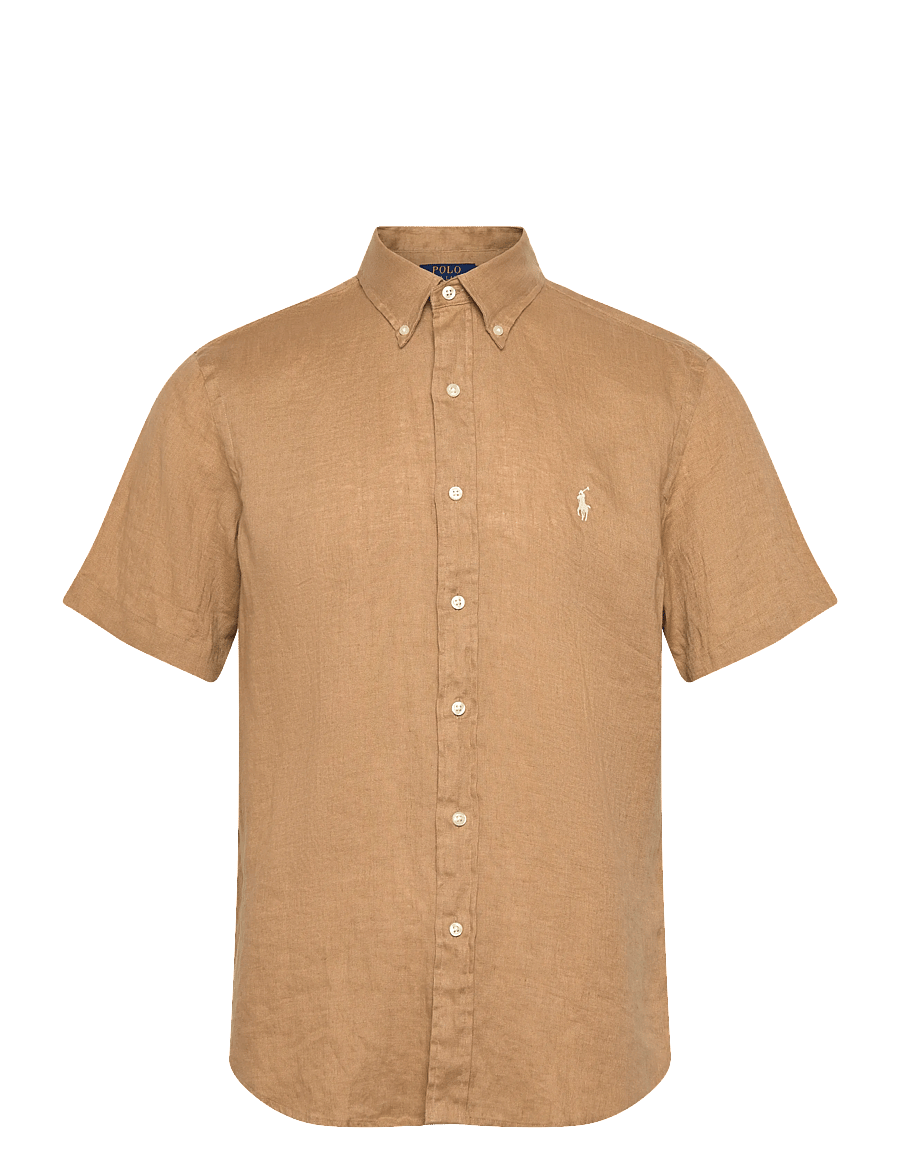 Polo Ralph Lauren - Custom Fit Linen Shirt - leinenhemden - cafe tan - 1
