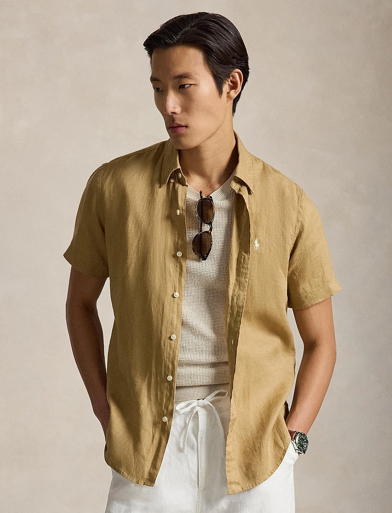 Polo Ralph Lauren - Custom Fit Linen Shirt - chemises de lin - cafe tan - 3