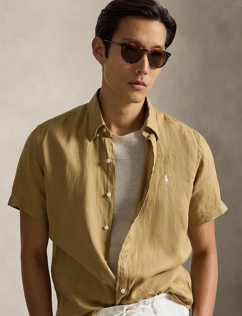 Polo Ralph Lauren - Custom Fit Linen Shirt - chemises de lin - cafe tan - 4