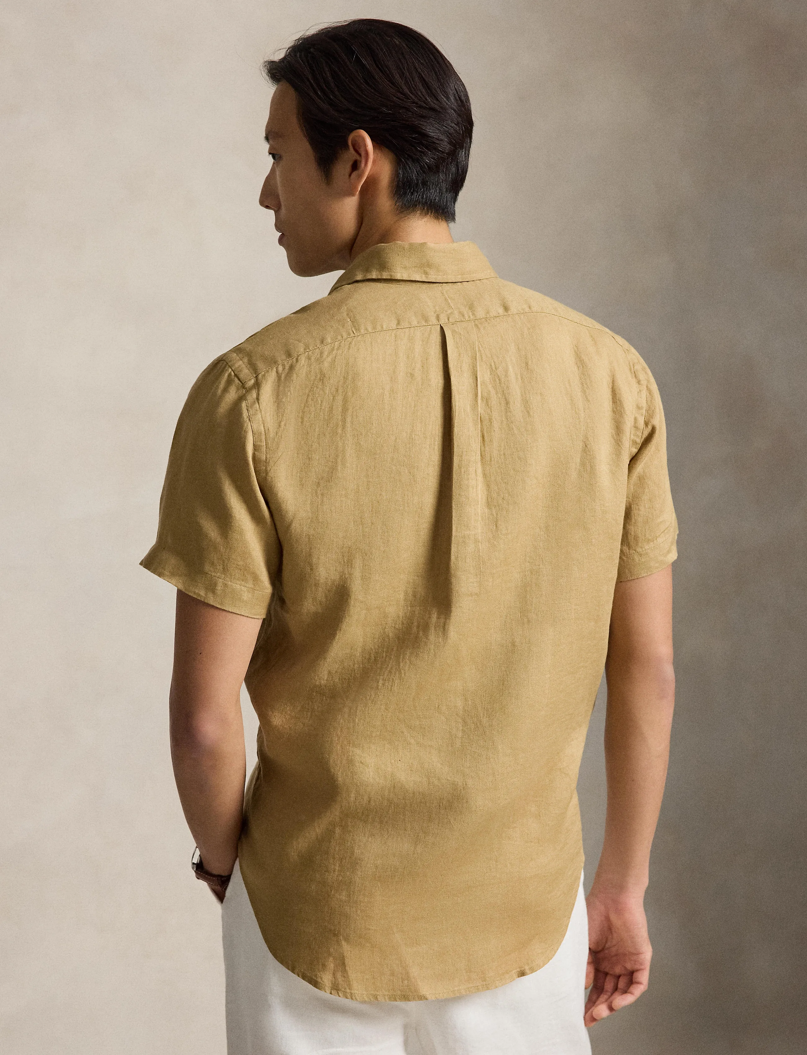 Polo Ralph Lauren - Custom Fit Linen Shirt - leinenhemden - cafe tan - 5