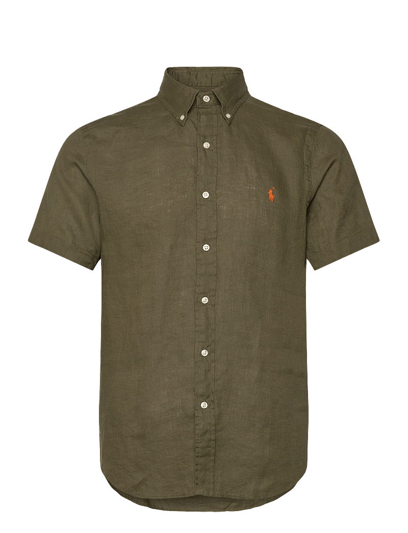 Polo Ralph Lauren - Custom Fit Linen Shirt - leinenhemden - new olive - 1