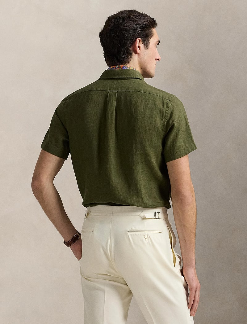 Polo Ralph Lauren - Custom Fit Linen Shirt - leinenhemden - new olive - 5