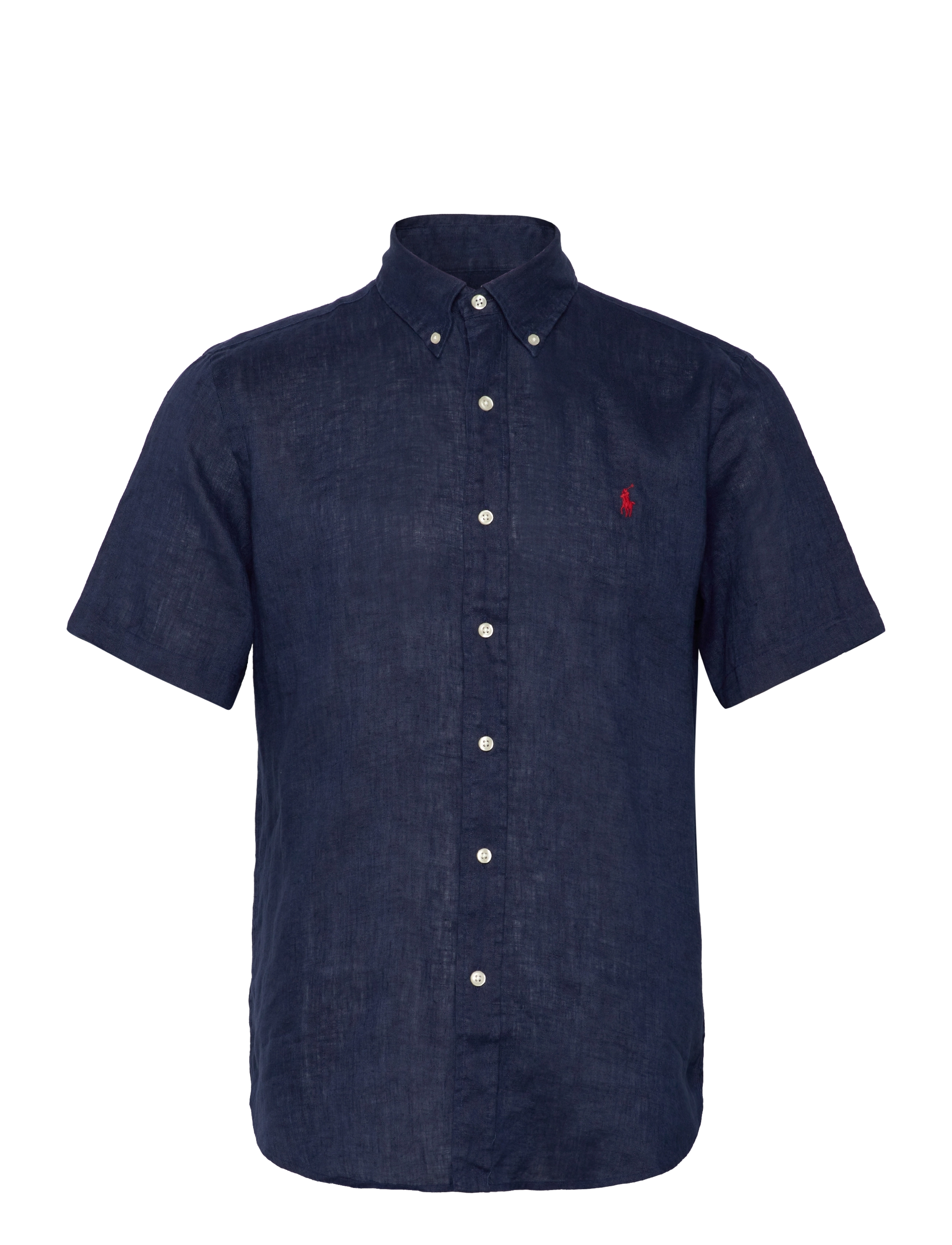 POLO RALPH LAUREN Custom Fit Linen Shirt Navy - S - Herren