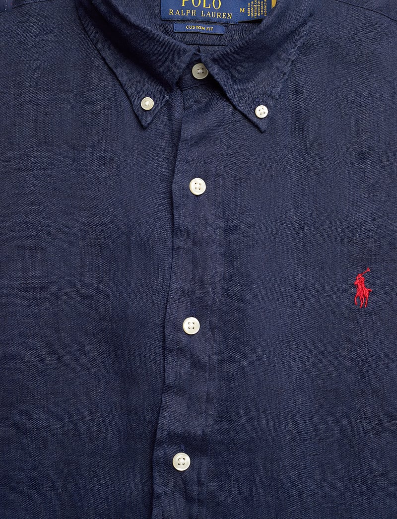 Polo Ralph Lauren - Custom Fit Linen Shirt - hørskjorter - newport navy - 2