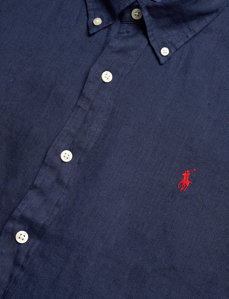 Polo Ralph Lauren - Custom Fit Linen Shirt - hørskjorter - newport navy - 3