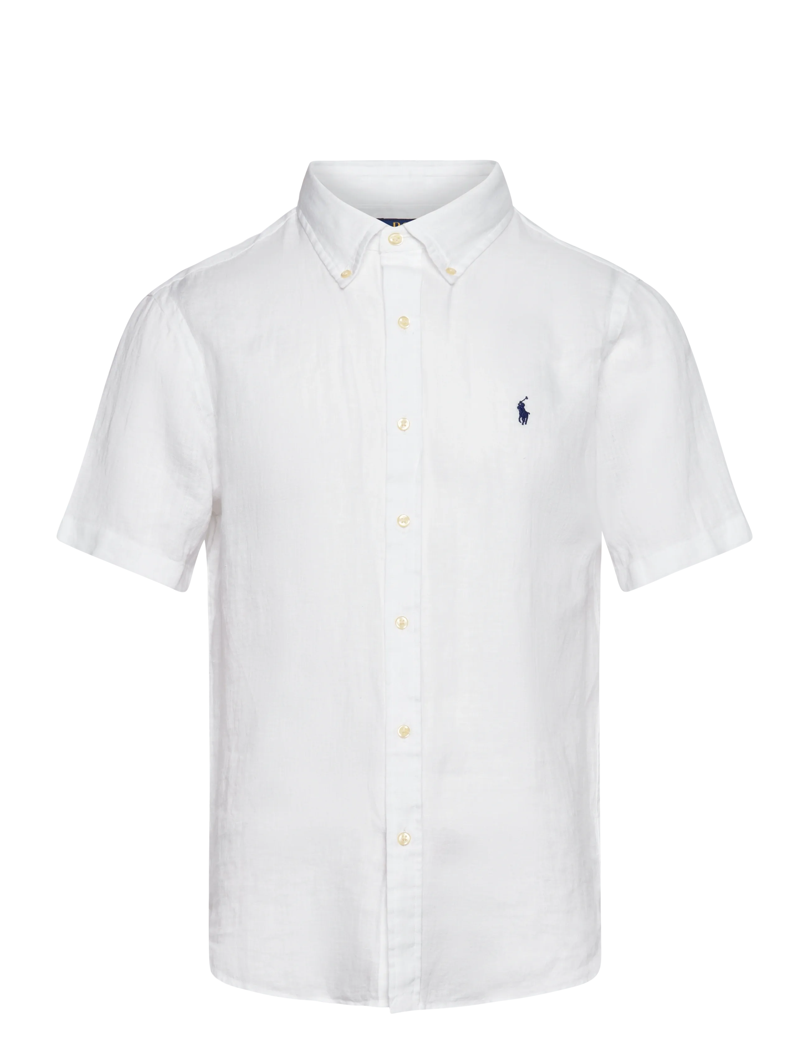 POLO RALPH LAUREN Custom Fit Linen Shirt Weiß - L - Herren