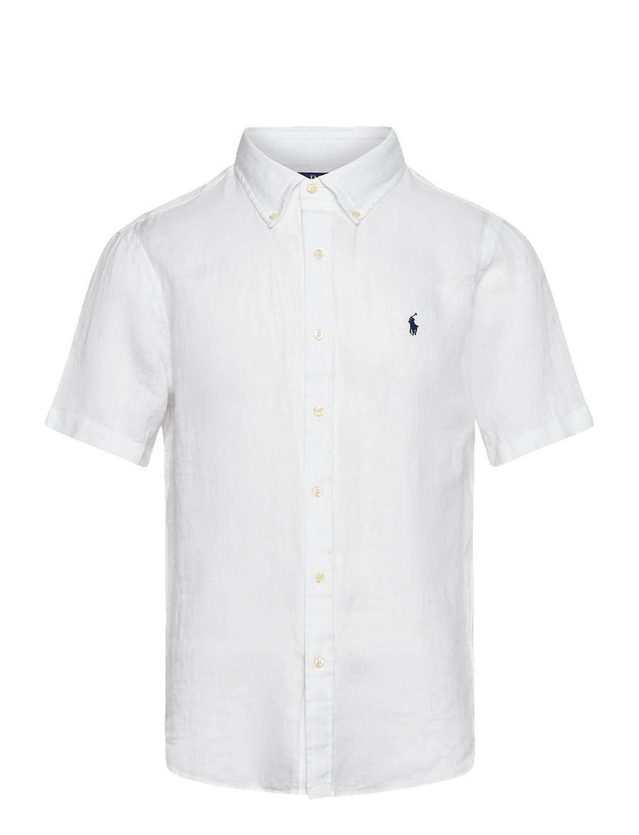 Polo Ralph Lauren - Custom Fit Linen Shirt - leinenhemden - white - 1