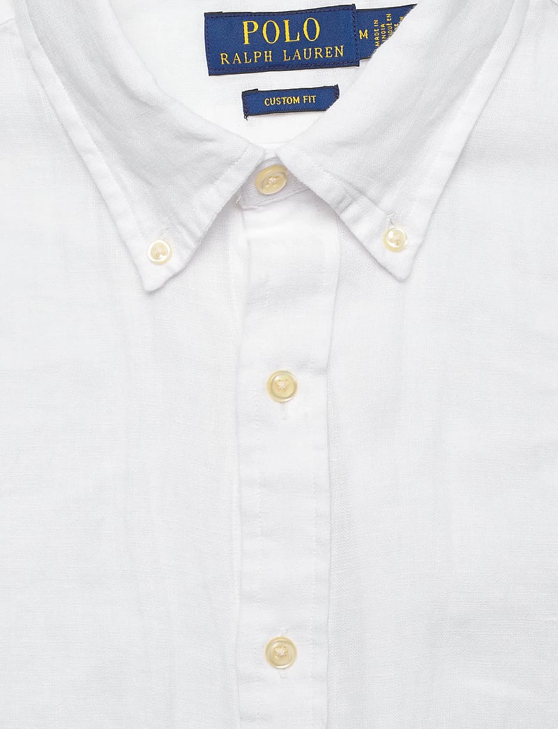 Polo Ralph Lauren - Custom Fit Linen Shirt - leinenhemden - white - 2
