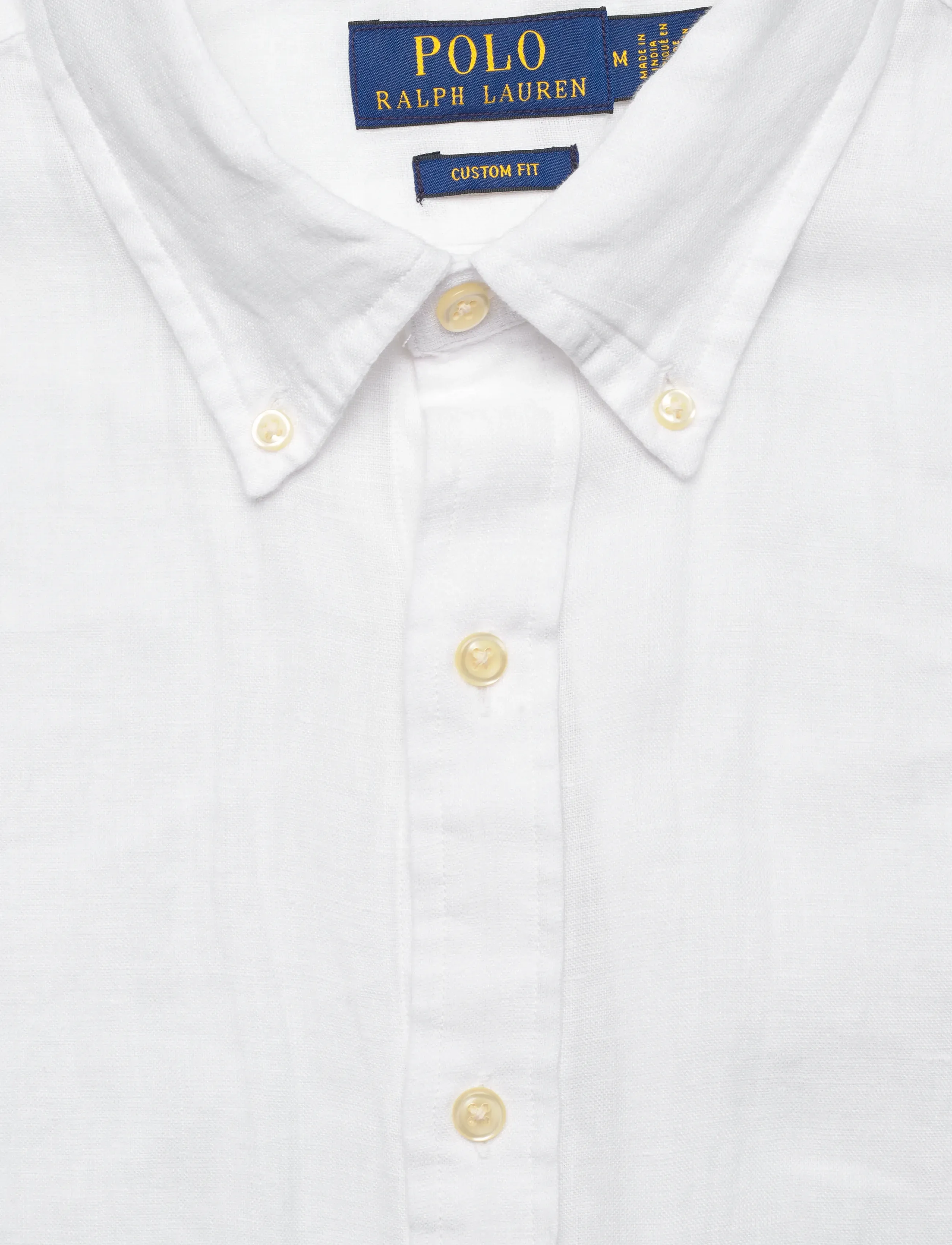 Polo Ralph Lauren - Custom Fit Linen Shirt - leinenhemden - white - 4