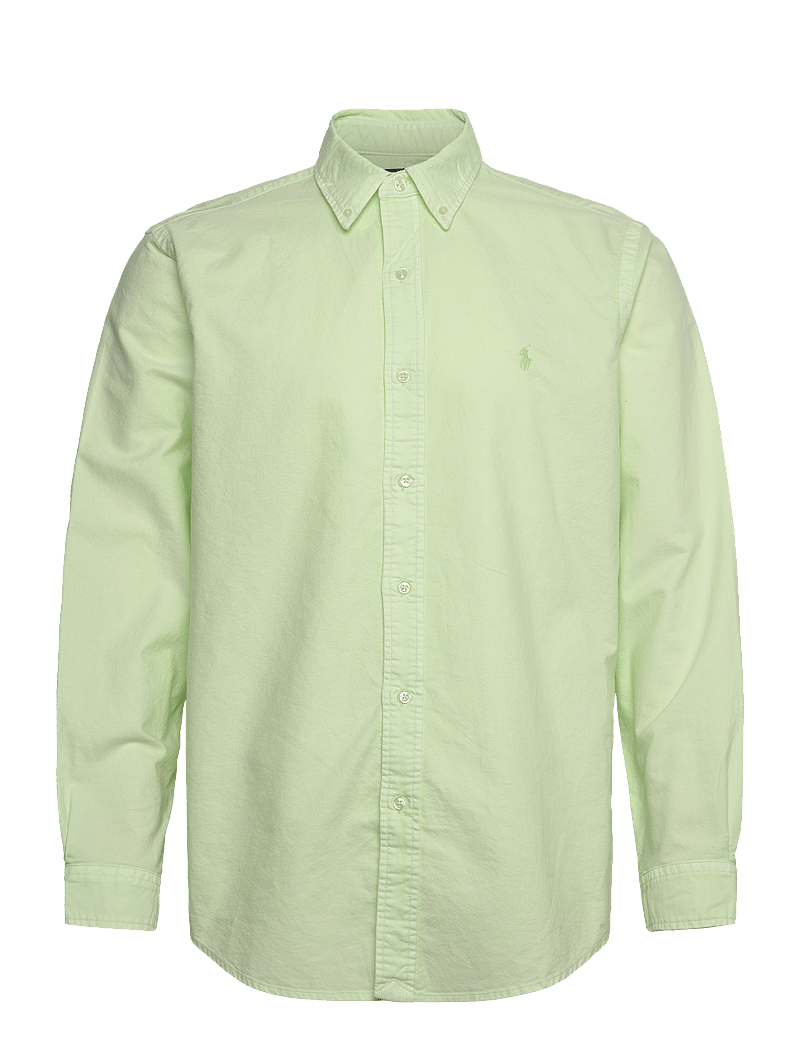 Polo Ralph Lauren - Custom Fit Mineral-Dyed Oxford Shirt - basic skjortor - leaf - 0