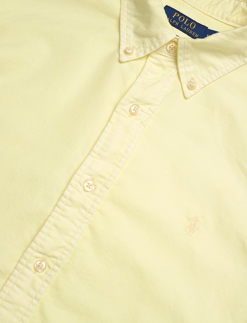 Polo Ralph Lauren - Custom Fit Mineral-Dyed Oxford Shirt - oxford skjorter - lime - 3