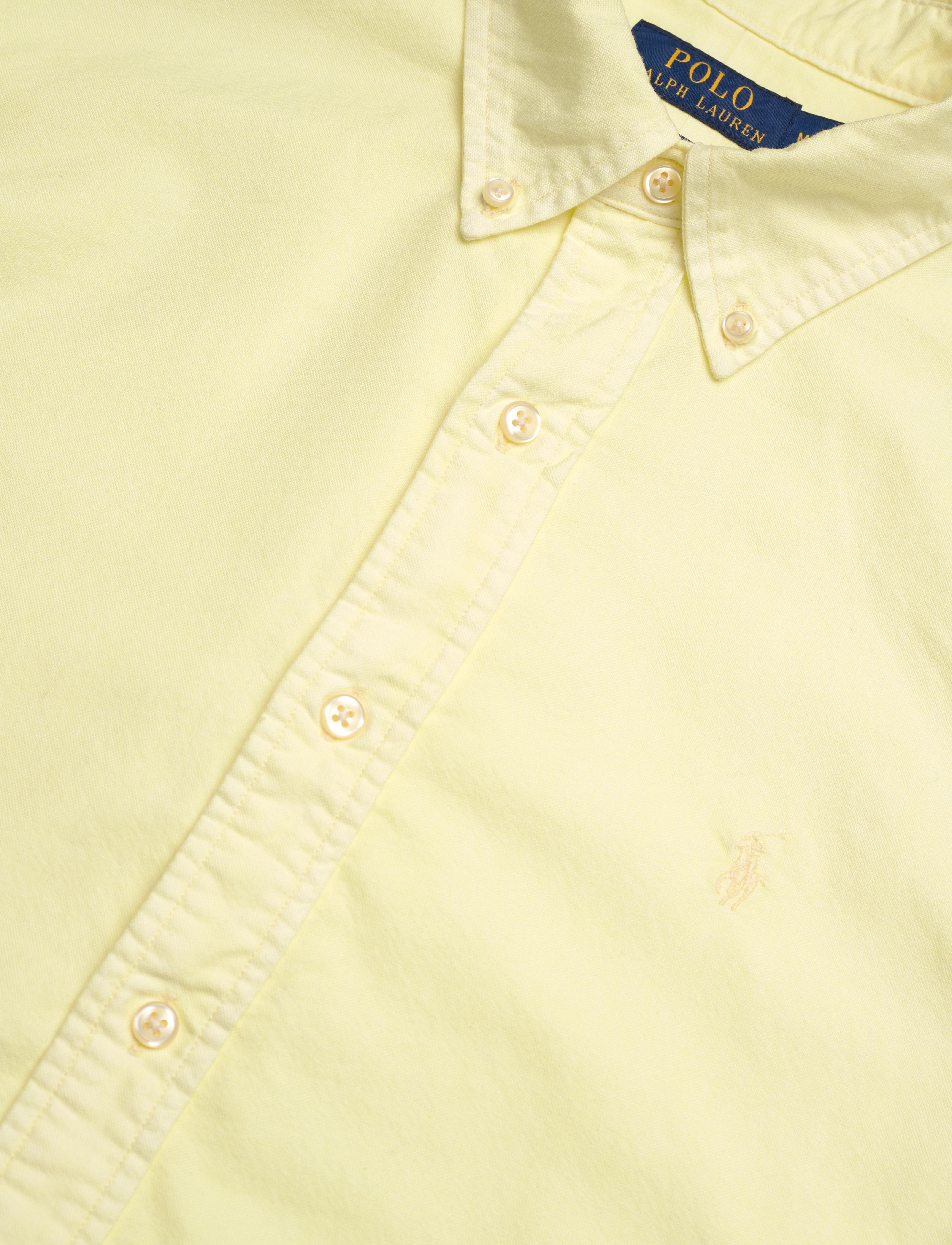 Polo Ralph Lauren - Custom Fit Mineral-Dyed Oxford Shirt - lime - 3