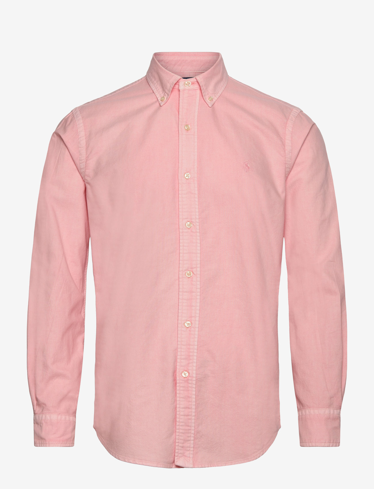 Polo Ralph Lauren - Custom Fit Mineral-Dyed Oxford Shirt - basic skjortor - rose - 0