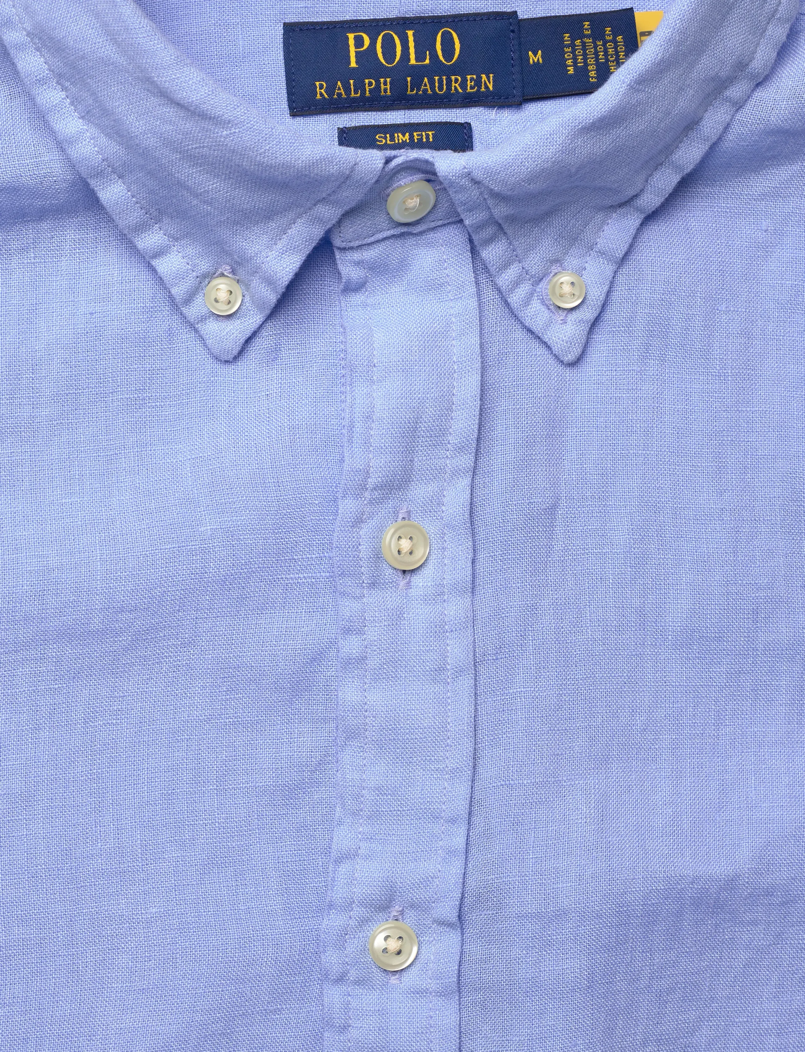 Polo Ralph Lauren - Slim Fit Linen Shirt - hørskjorter - austin blue - 4