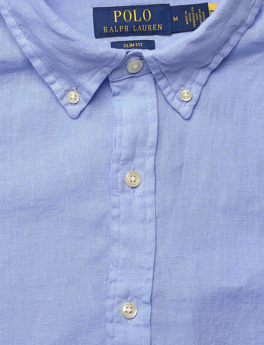 Polo Ralph Lauren - Slim Fit Linen Shirt - hørskjorter - austin blue - 4