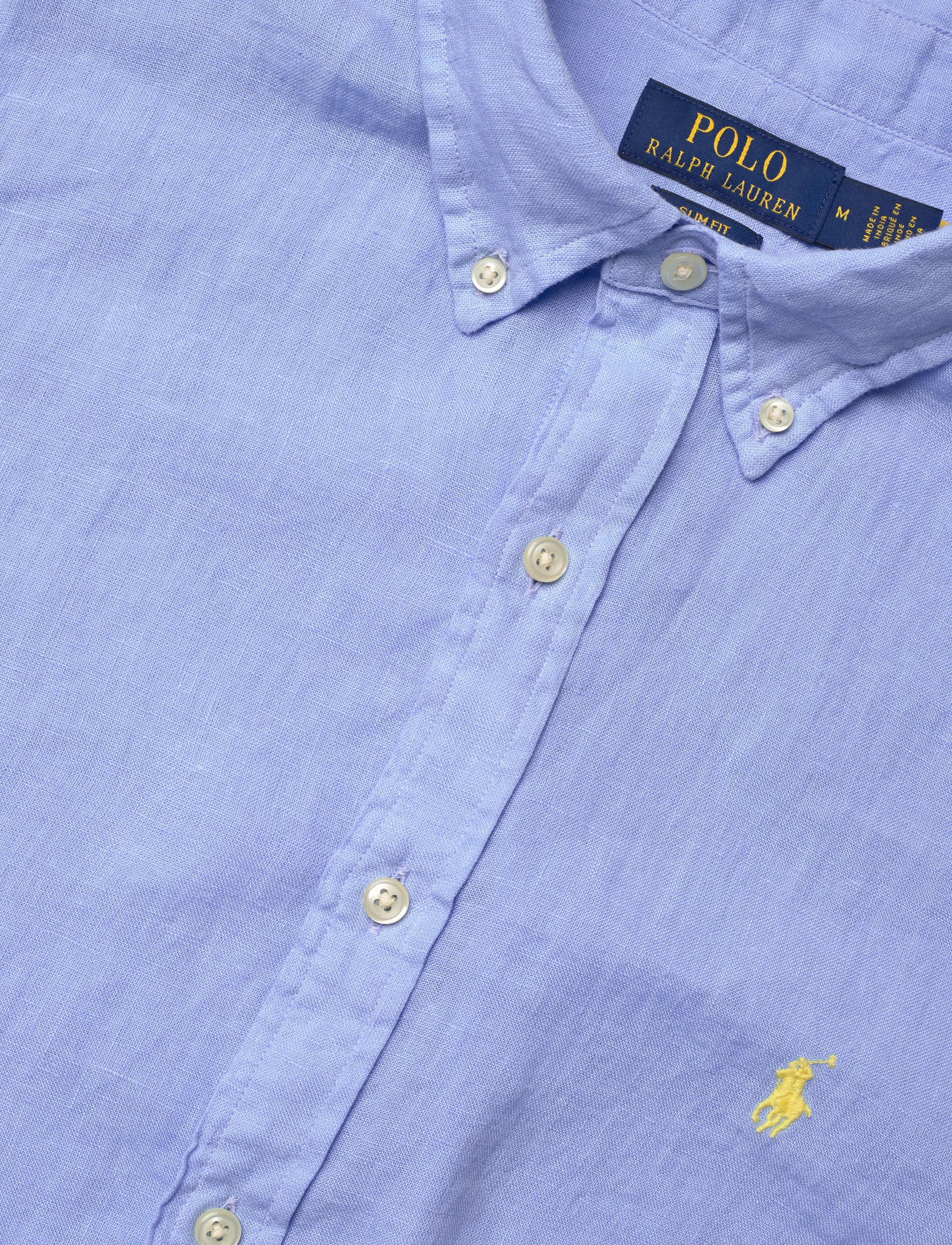 Polo Ralph Lauren - Slim Fit Linen Shirt - hørskjorter - austin blue - 5