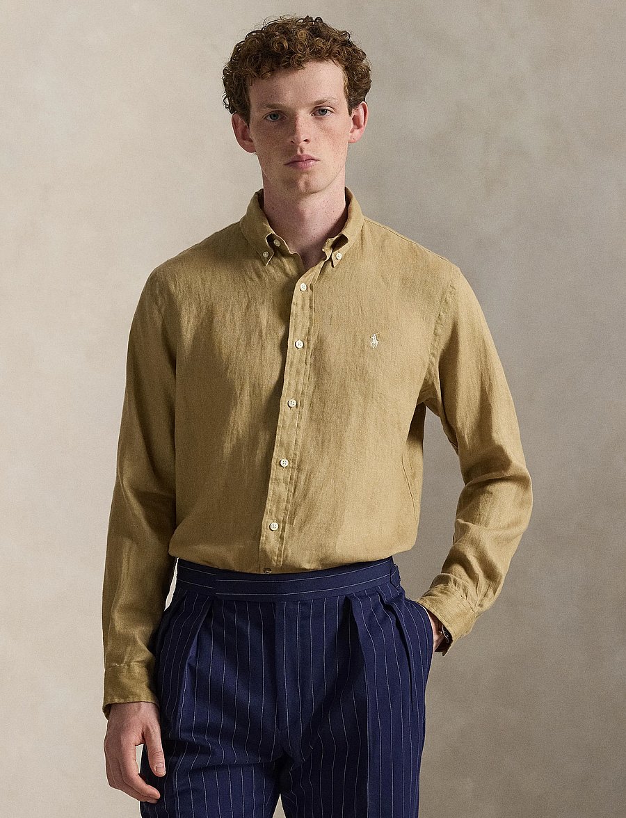 Polo Ralph Lauren - Slim Fit Linen Shirt - leinenhemden - cafe tan - 3