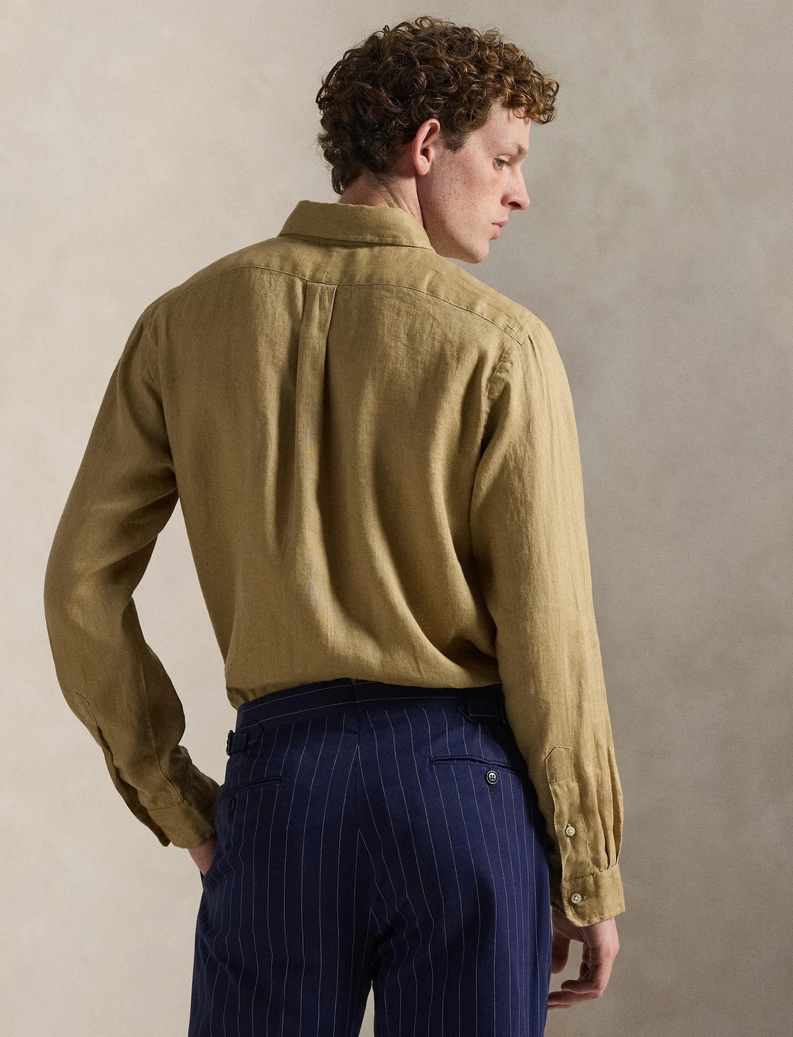 Polo Ralph Lauren - Slim Fit Linen Shirt - leinenhemden - cafe tan - 5
