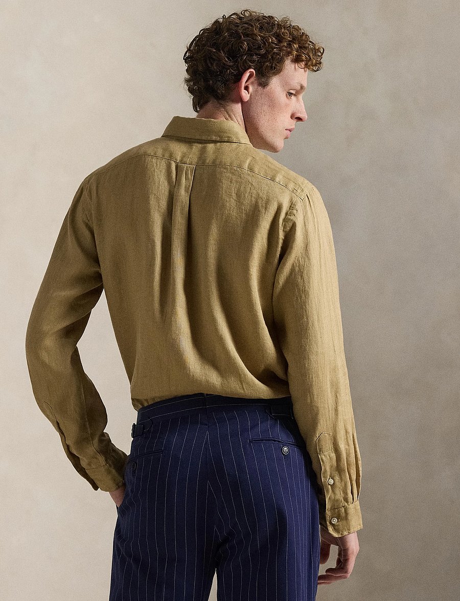 Polo Ralph Lauren - Slim Fit Linen Shirt - leinenhemden - cafe tan - 5