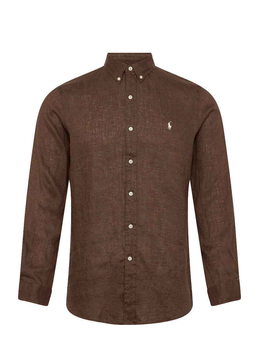 Polo Ralph Lauren - Slim Fit Linen Shirt - hørskjorter - chestnut - 1