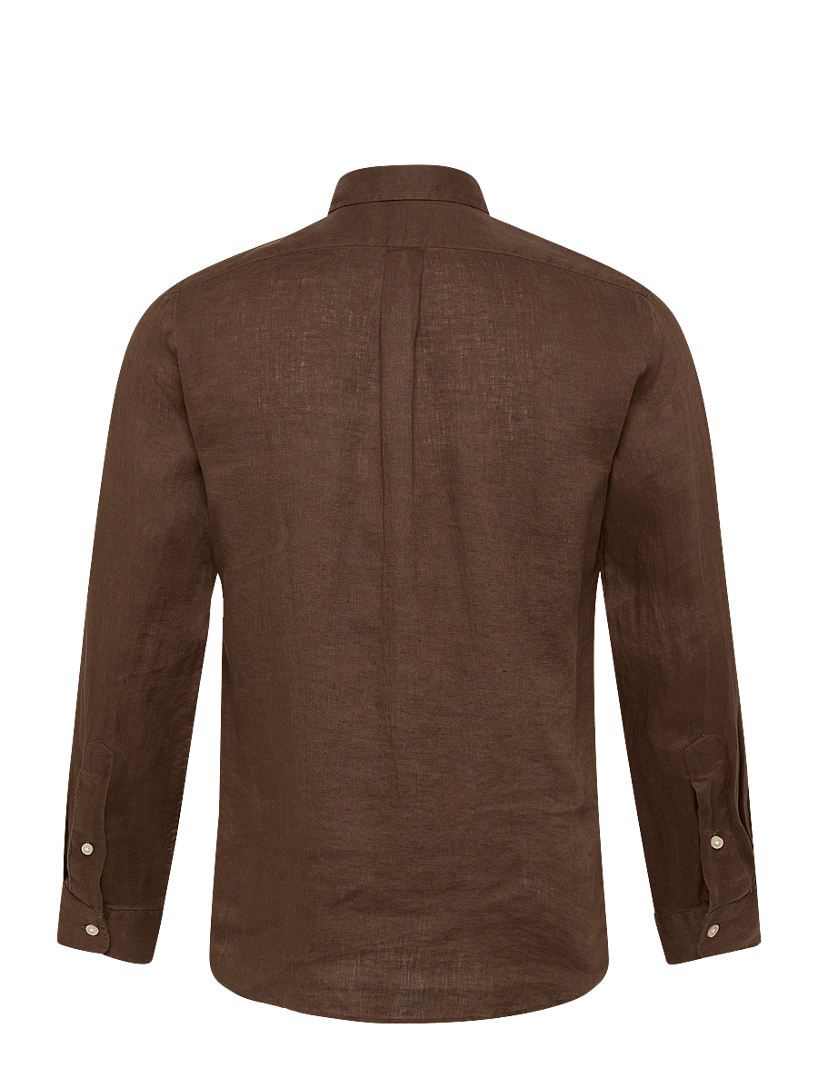 Polo Ralph Lauren - Slim Fit Linen Shirt - hørskjorter - chestnut - 2