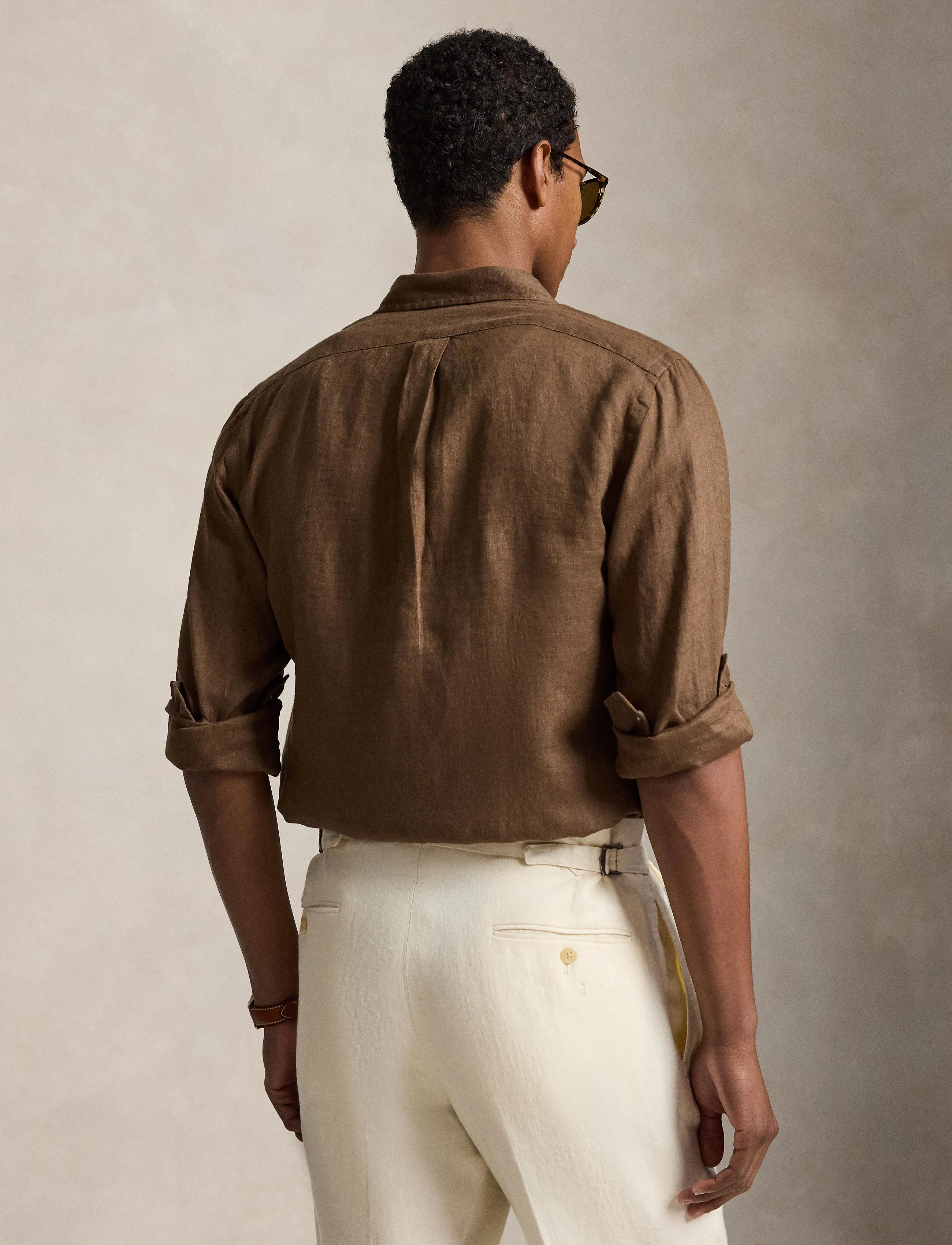 Polo Ralph Lauren - Slim Fit Linen Shirt - hørskjorter - chestnut - 5