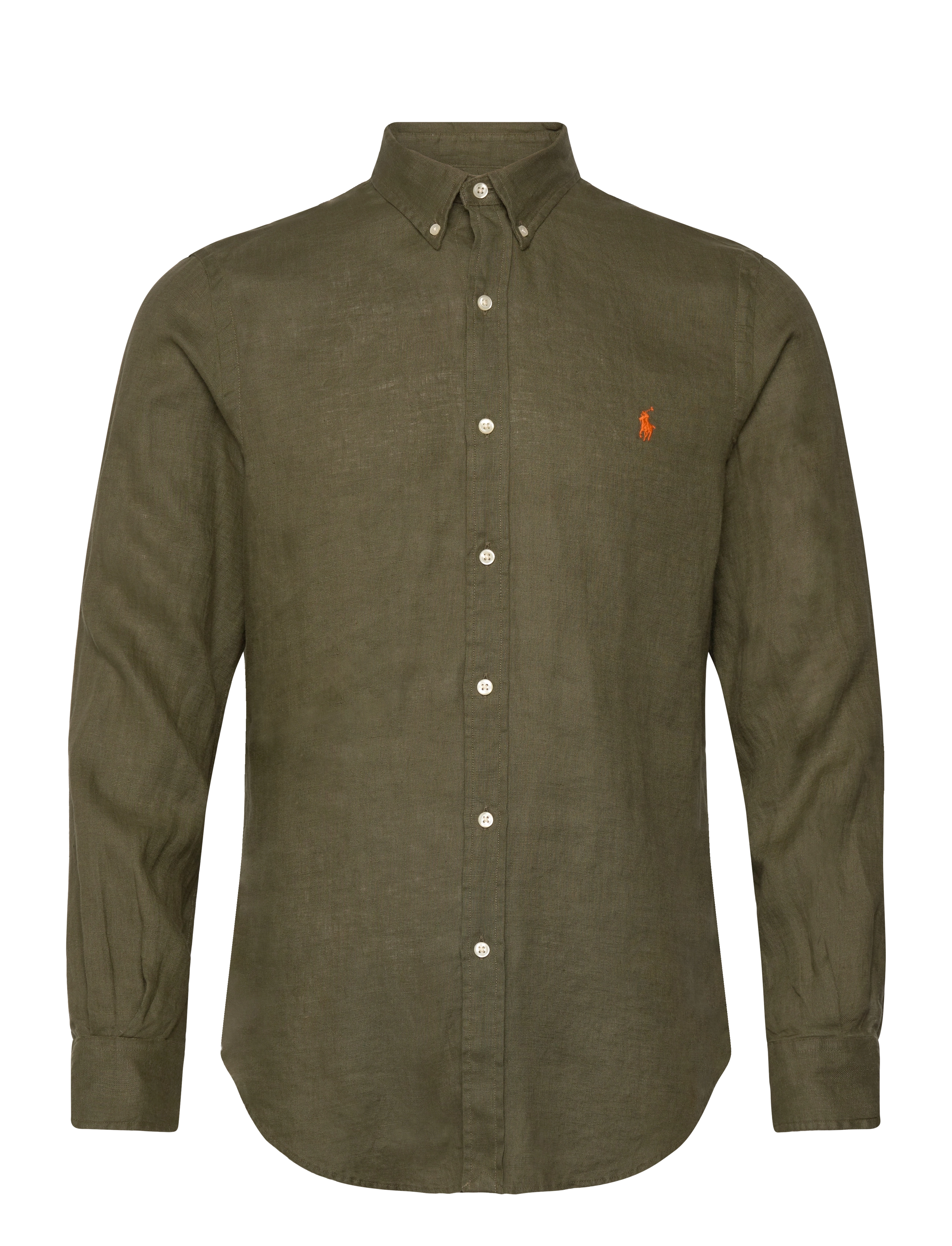 Polo Ralph Lauren - Slim Fit Linen Shirt - hørskjorter - new olive - 1