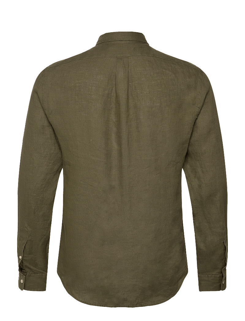 Polo Ralph Lauren - Slim Fit Linen Shirt - hørskjorter - new olive - 1