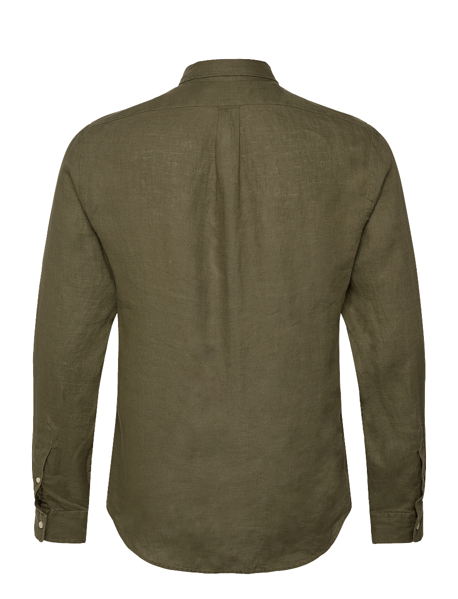 Polo Ralph Lauren - Slim Fit Linen Shirt - hørskjorter - new olive - 2