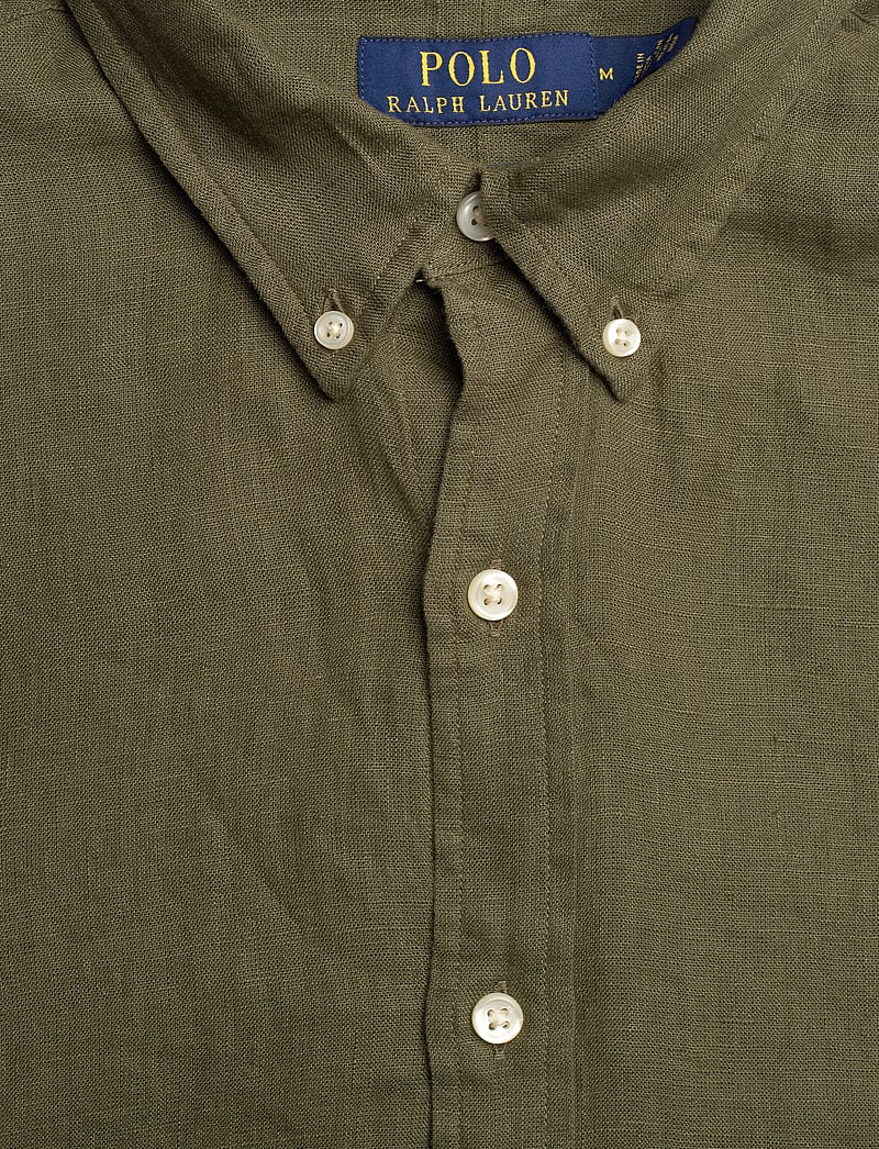 Polo Ralph Lauren - Slim Fit Linen Shirt - hørskjorter - new olive - 2