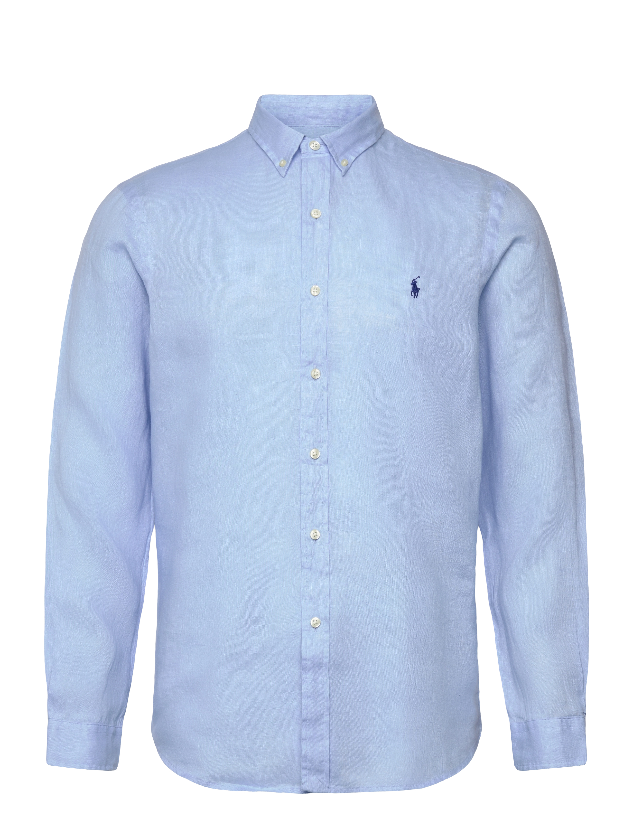 Polo Ralph Lauren Slim Fit Linen Shirt - Tøj - OFFICE BLUE / blue