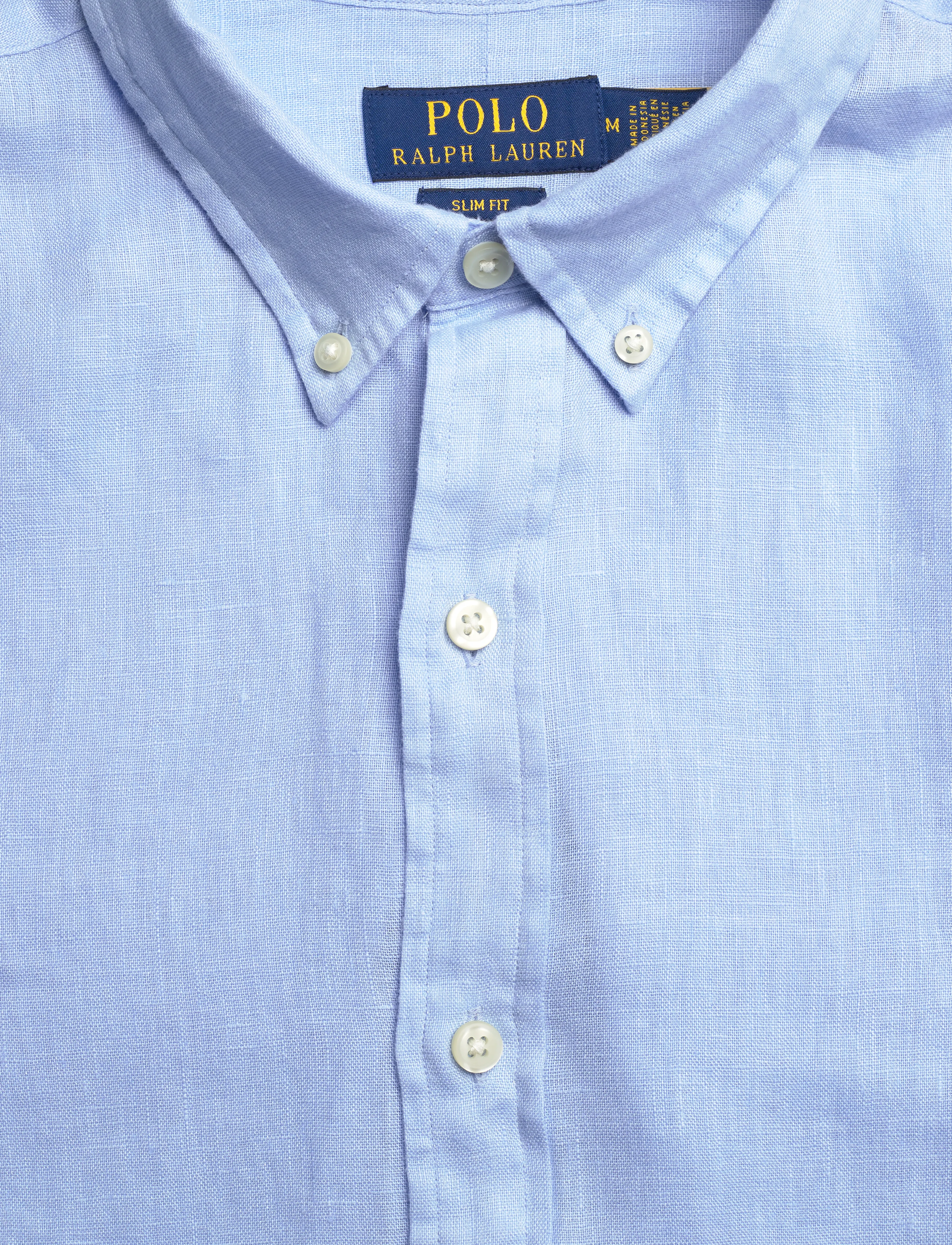 Polo Ralph Lauren - Slim Fit Linen Shirt - hørskjorter - office blue - 2