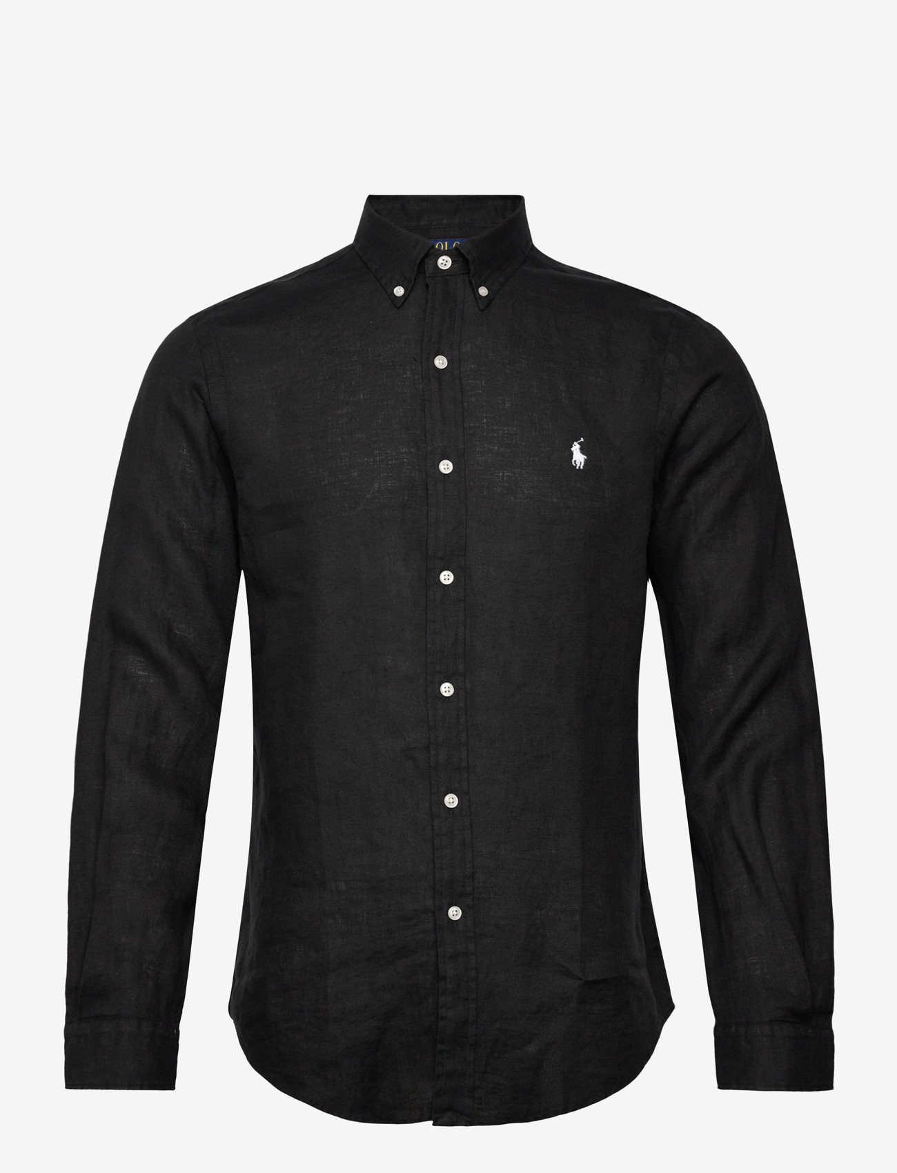 Polo Ralph Lauren - Slim Fit Linen Shirt - basic-hemden - polo black - 0