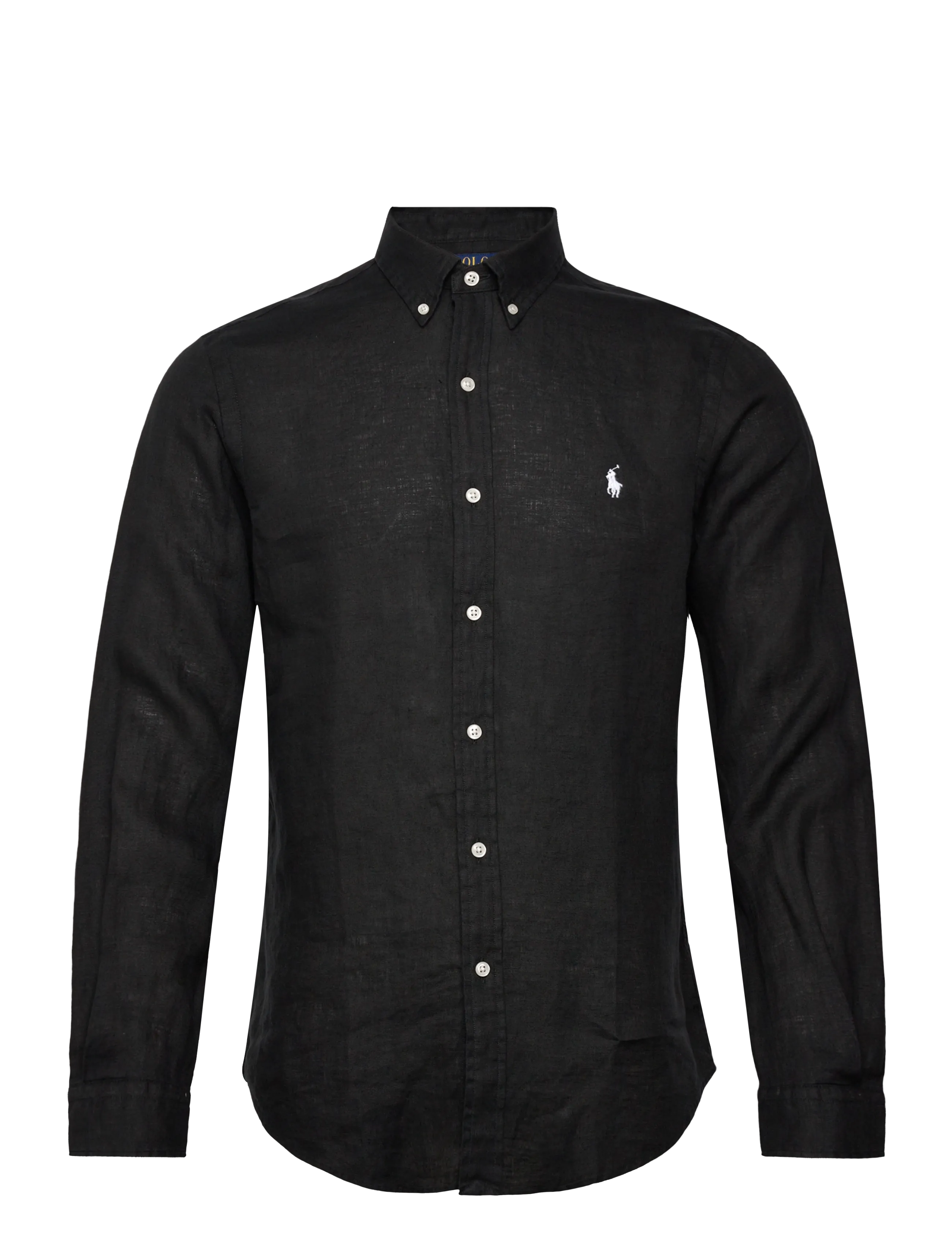 Polo Ralph Lauren Slim Fit Linen Shirt - Riided - POLO BLACK / black