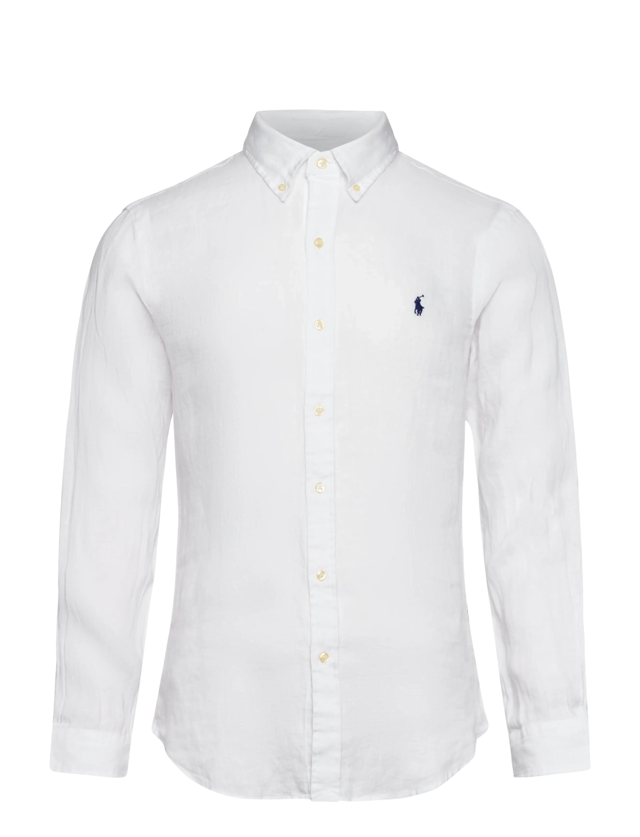 Polo Ralph Lauren Slim Fit Linen Shirt - Apģērbi - WHITE / white