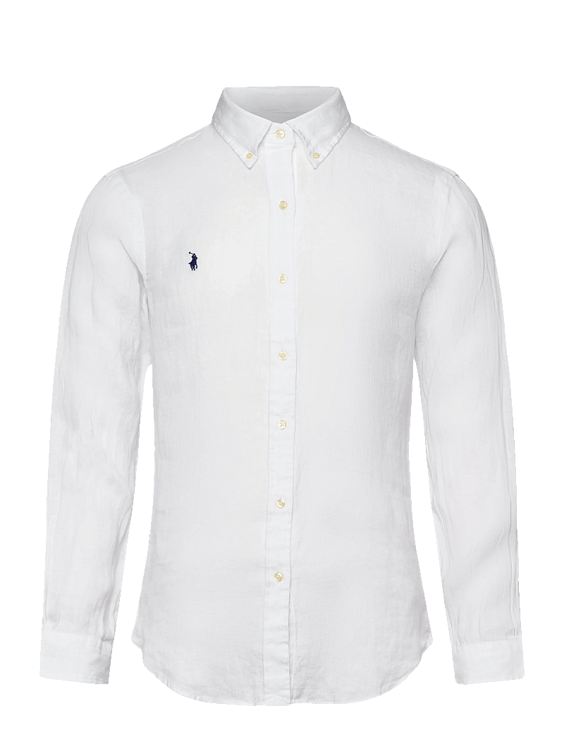 Polo Ralph Lauren - Slim Fit Linen Shirt - basic-hemden - white - 0