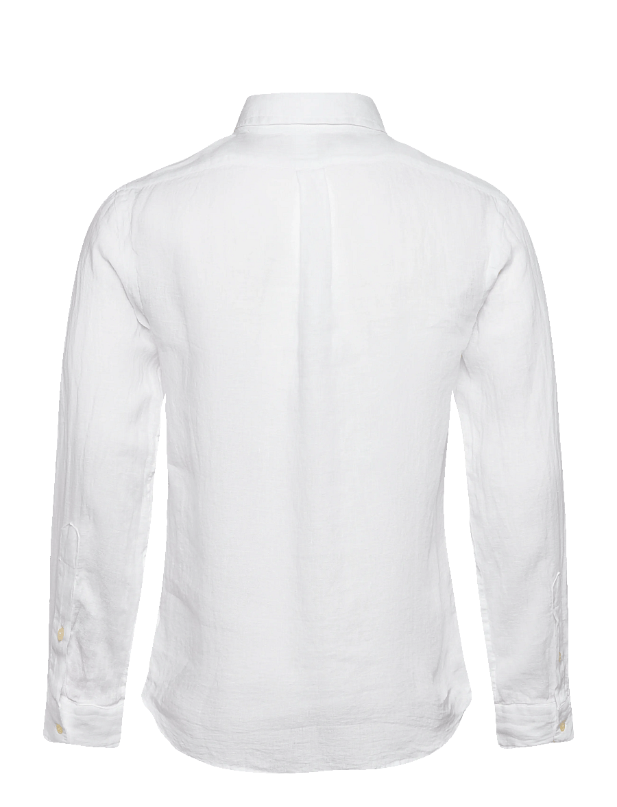 Polo Ralph Lauren - Slim Fit Linen Shirt - linskjorter - white - 1
