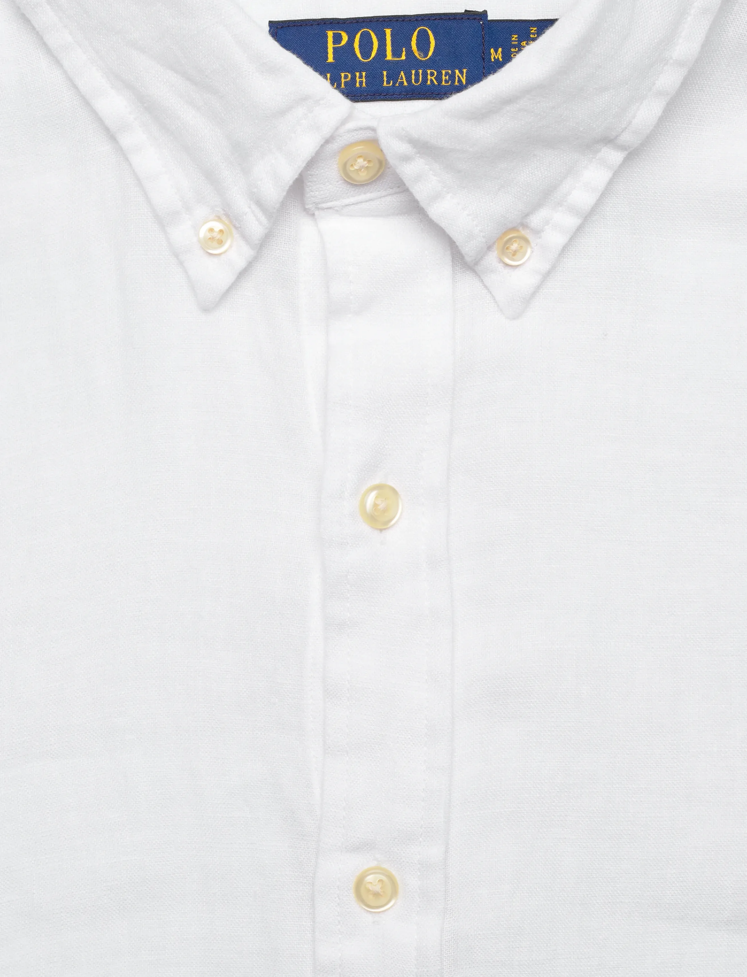 Polo Ralph Lauren - Slim Fit Linen Shirt - linskjorter - white - 2