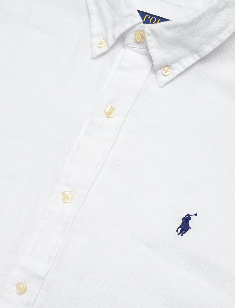 Polo Ralph Lauren - Slim Fit Linen Shirt - basic-hemden - white - 3