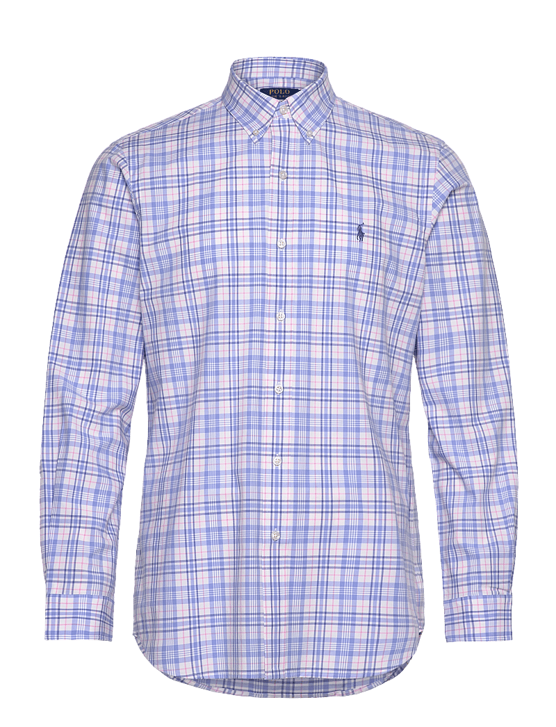 Polo Ralph Lauren - Custom Fit Checked Stretch Poplin Shirt - shop efter anledning - 6781b blue pink m - 0