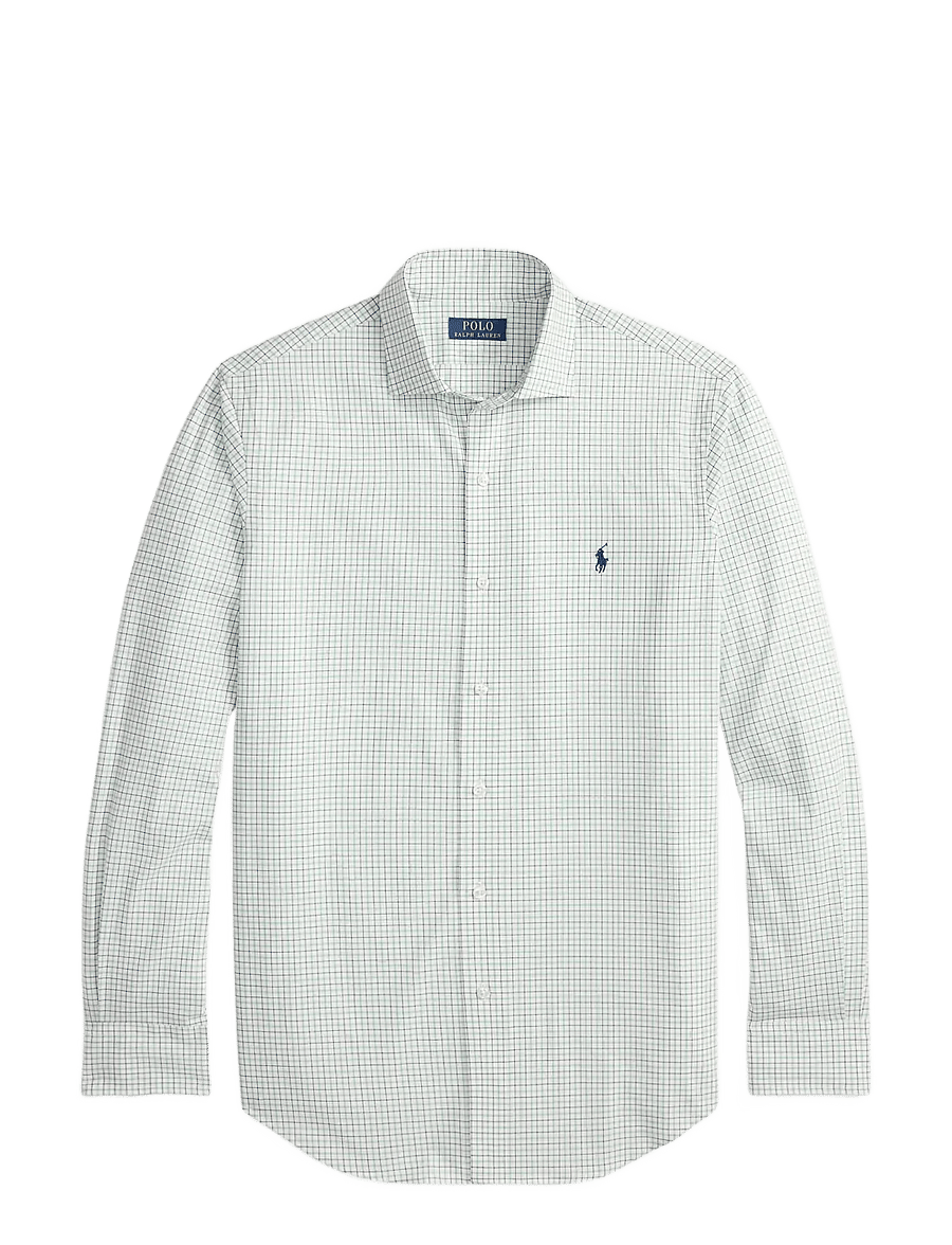 Polo Ralph Lauren - Slim Fit Stretch Poplin Shirt - ternede skjorter - 7111c white essex - 1